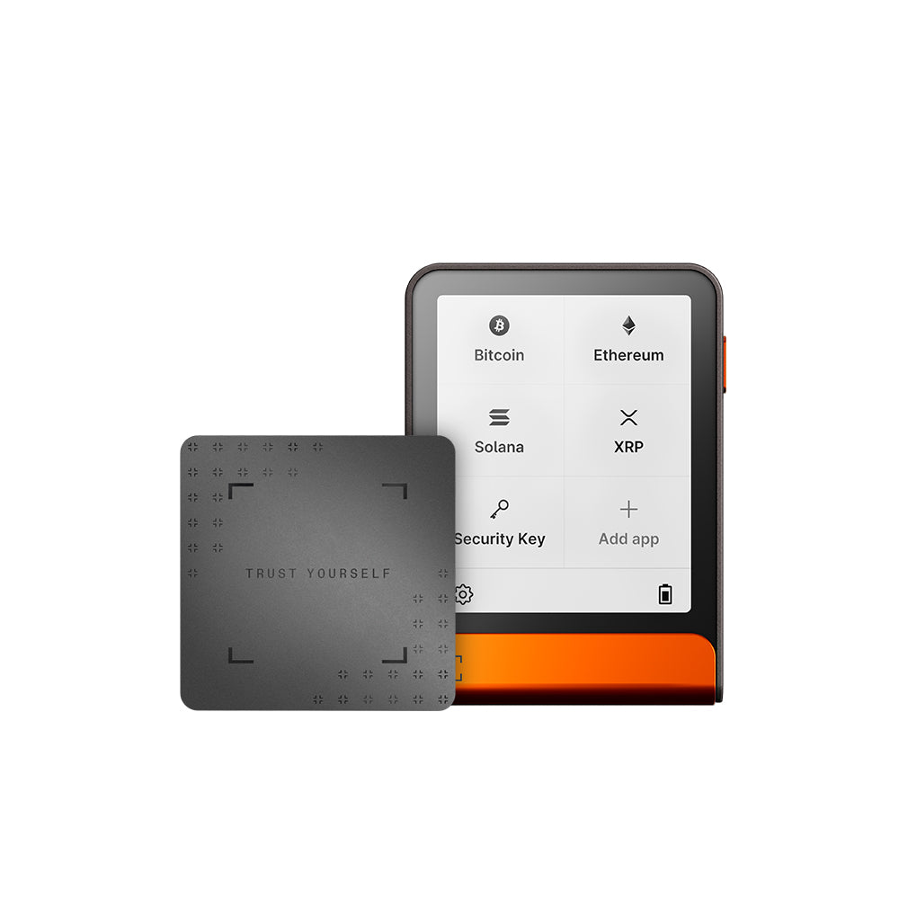 Ledger Flex Hardware Wallet| 2.84" TouchScreen + Recovery Key, Bitcoin Security, World's Safest Crypto Wallet, Bluetooth Connection, USB-C Charging, 5000+ Coins & NFT, for iOS & Android - Orange