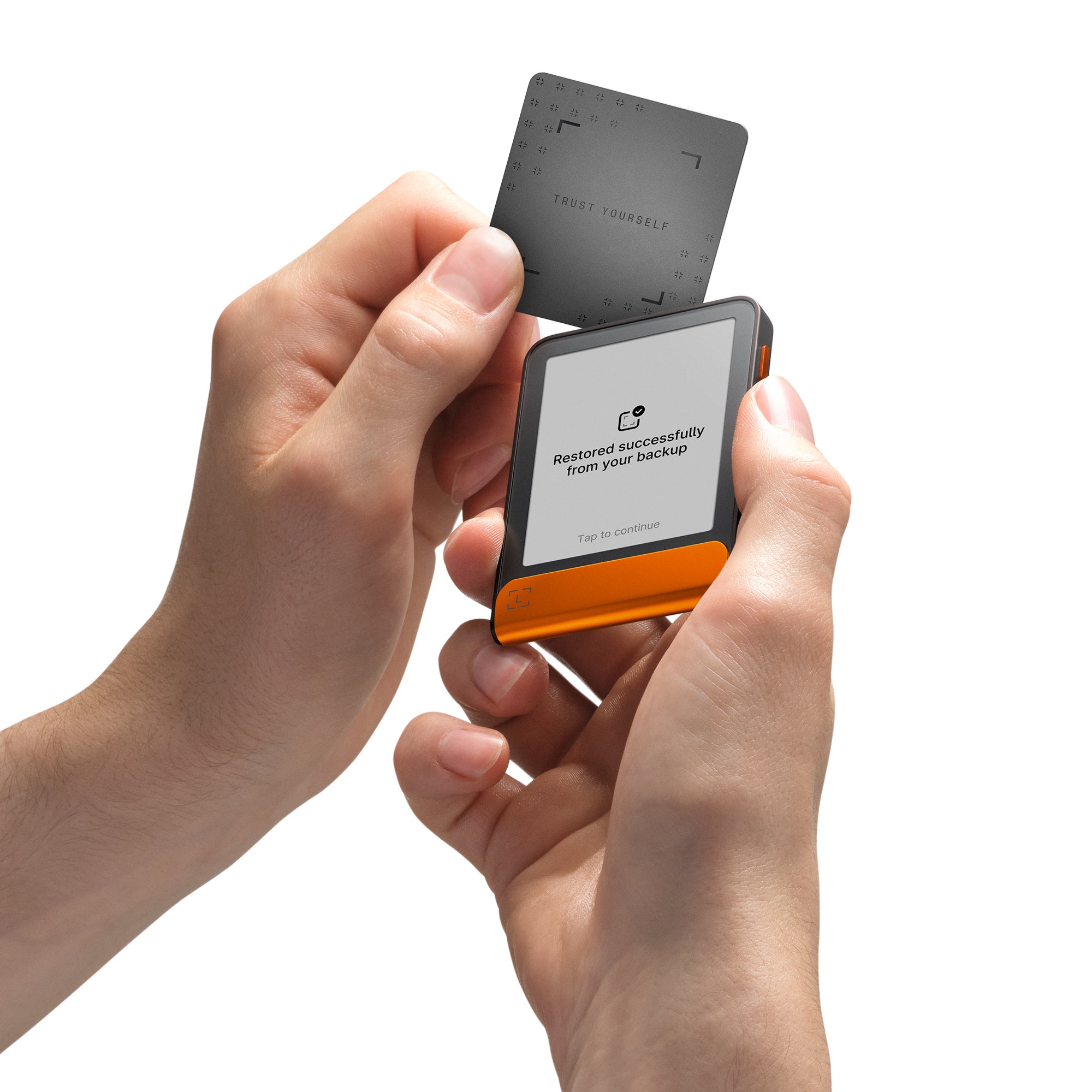 Ledger Flex Hardware Wallet| 2.84" TouchScreen + Recovery Key, Bitcoin Security, World's Safest Crypto Wallet, Bluetooth Connection, USB-C Charging, 5000+ Coins & NFT, for iOS & Android - Orange