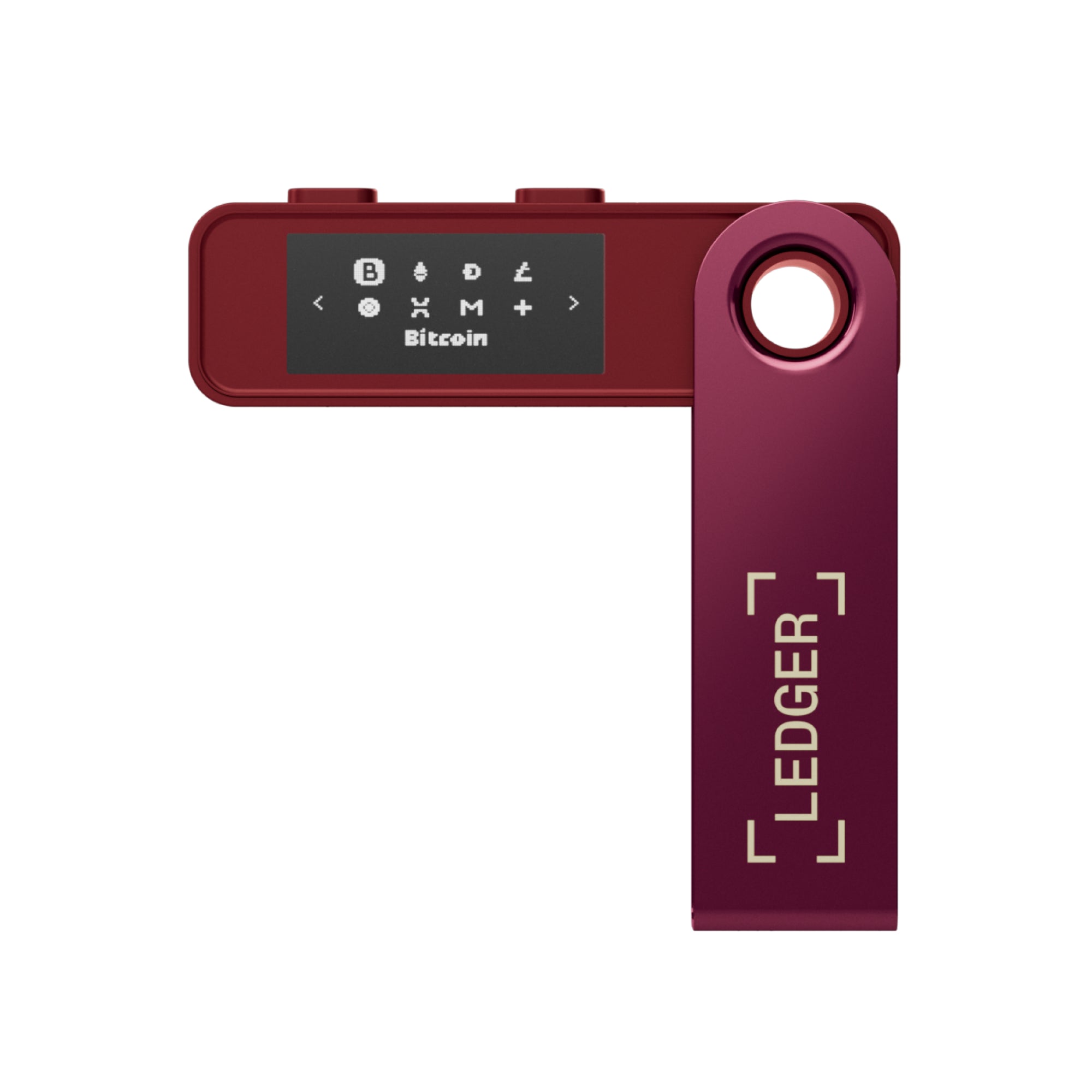 Ledger Nano S Plus Crypto Hardware Wallet, Secure Offline Storage, USB-C, Supports 15,000+ Coins and Tokens, Crimson Magenta