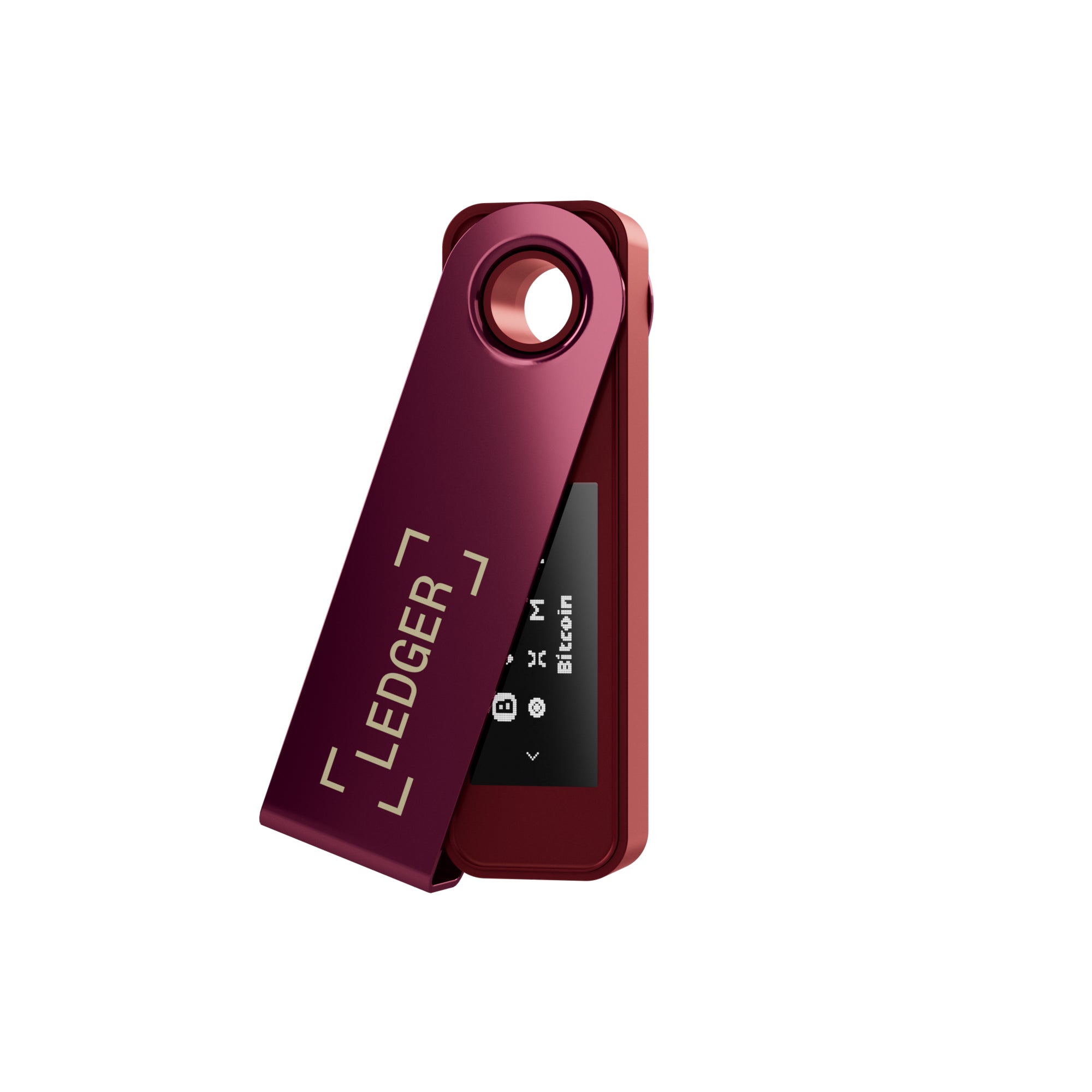 Ledger Nano S Plus Crypto Hardware Wallet, Secure Offline Storage, USB-C, Supports 15,000+ Coins and Tokens, Crimson Magenta