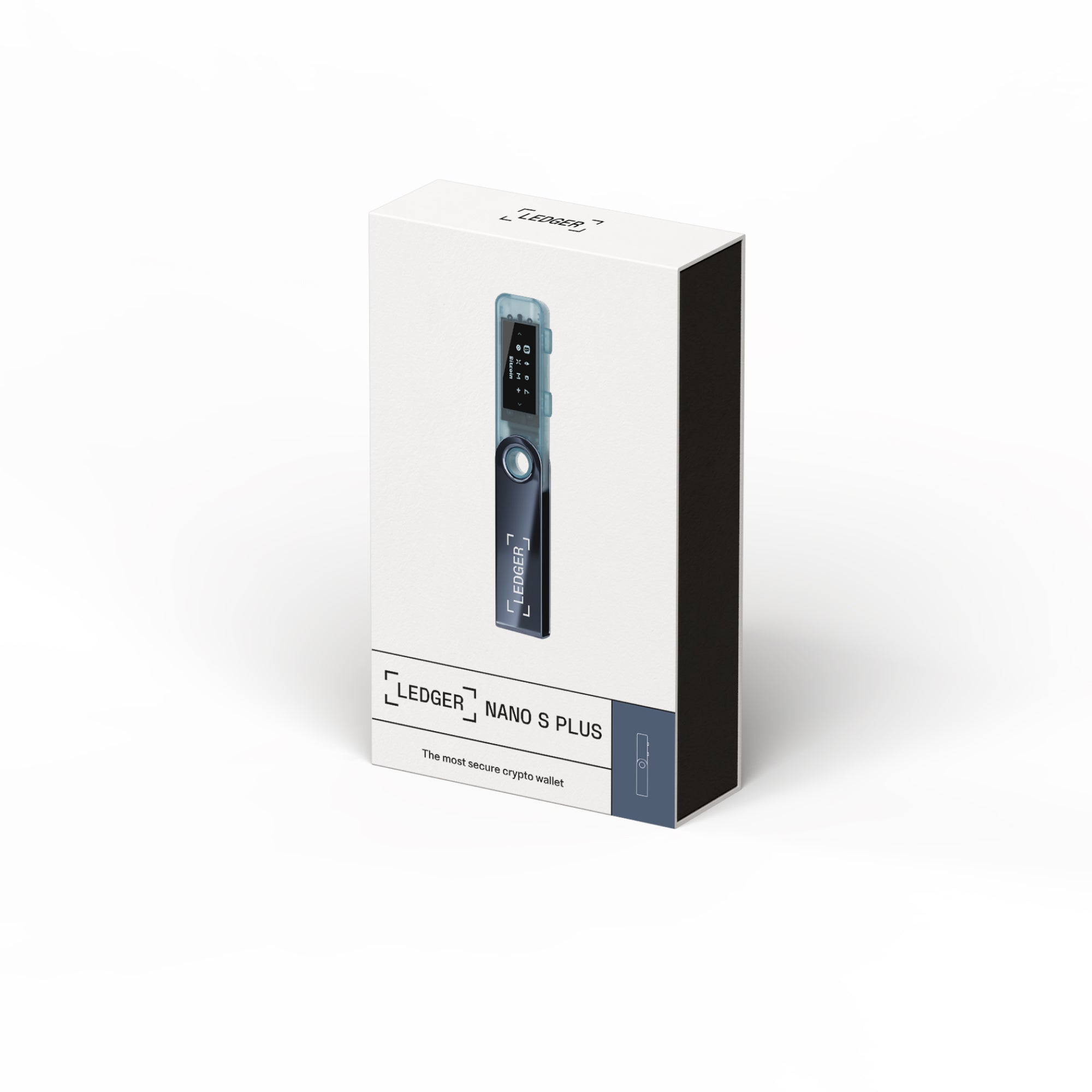 Ledger Nano S Plus Crypto Hardware Wallet, Secure Offline Storage, USB-C, Ledger Wallet App Compatible, Supports Coins, Tokens & NFTs, Neptune Blue