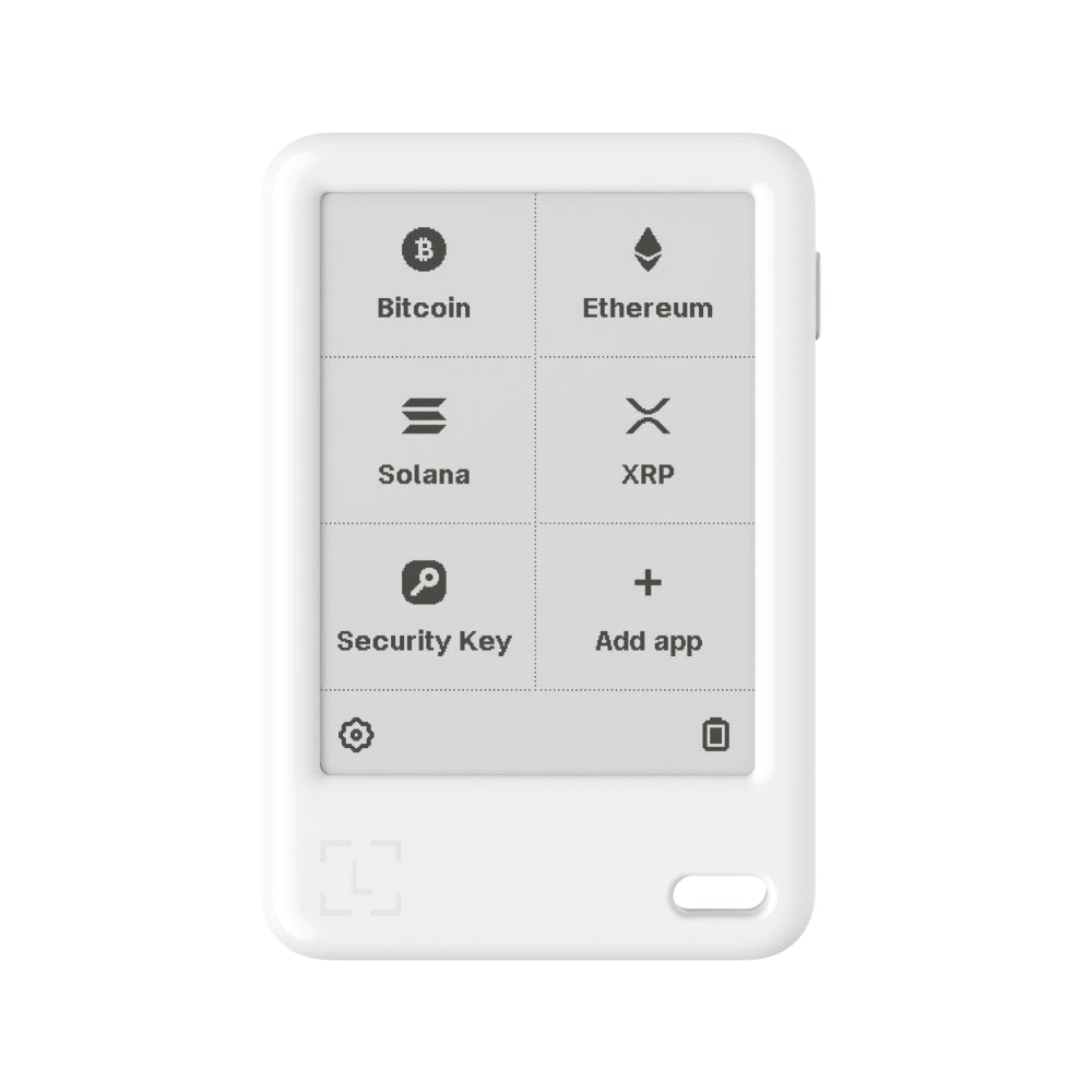 Ledger Nano Gen5 Crypto Hardware Wallet with Recovery Key – Glacier White | 2.8” E Ink Touchscreen, Secure Element, USB-C, Bluetooth & NFC