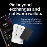 Ledger Nano Gen5 Crypto Hardware Wallet with Recovery Key – Glacier White | 2.8” E Ink Touchscreen, Secure Element, USB-C, Bluetooth & NFC
