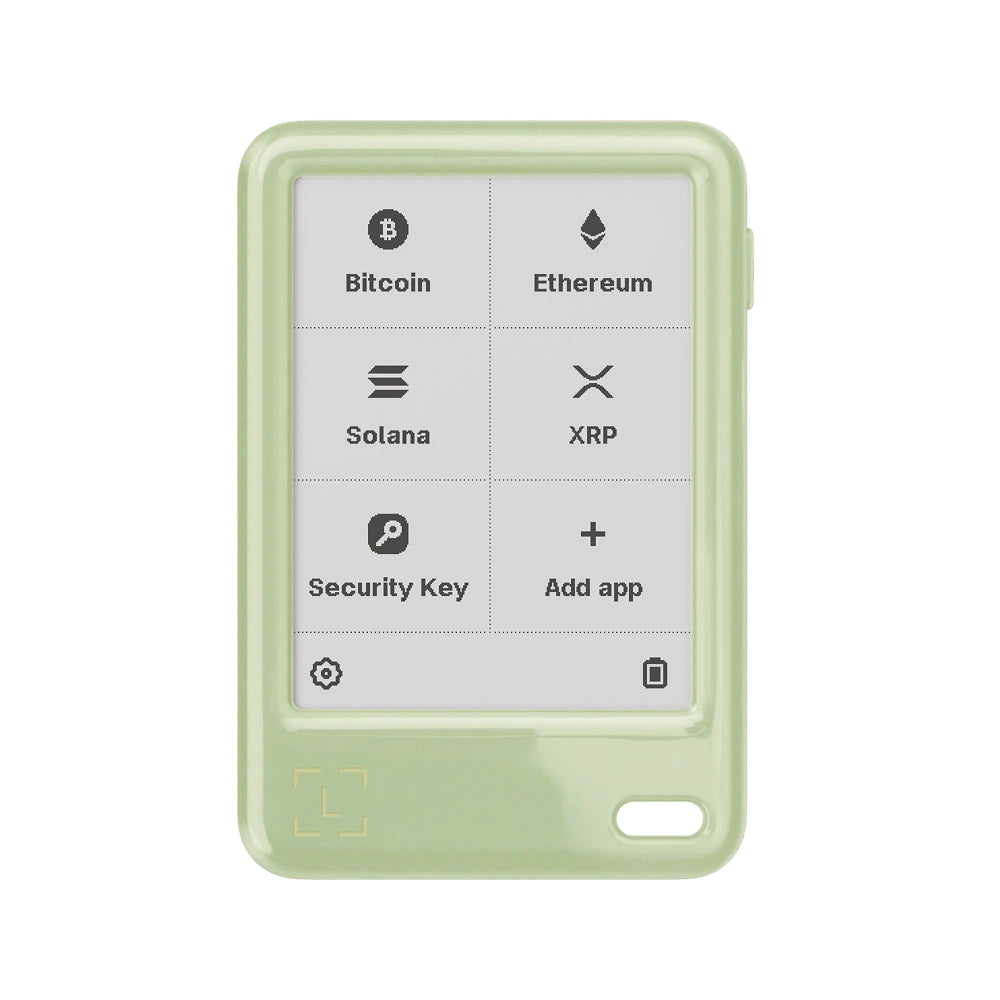 Ledger Nano Gen5 Crypto Hardware Wallet with Recovery Key – Matcha Green | E Ink Touchscreen, Secure Element, USB-C, Bluetooth & NFC