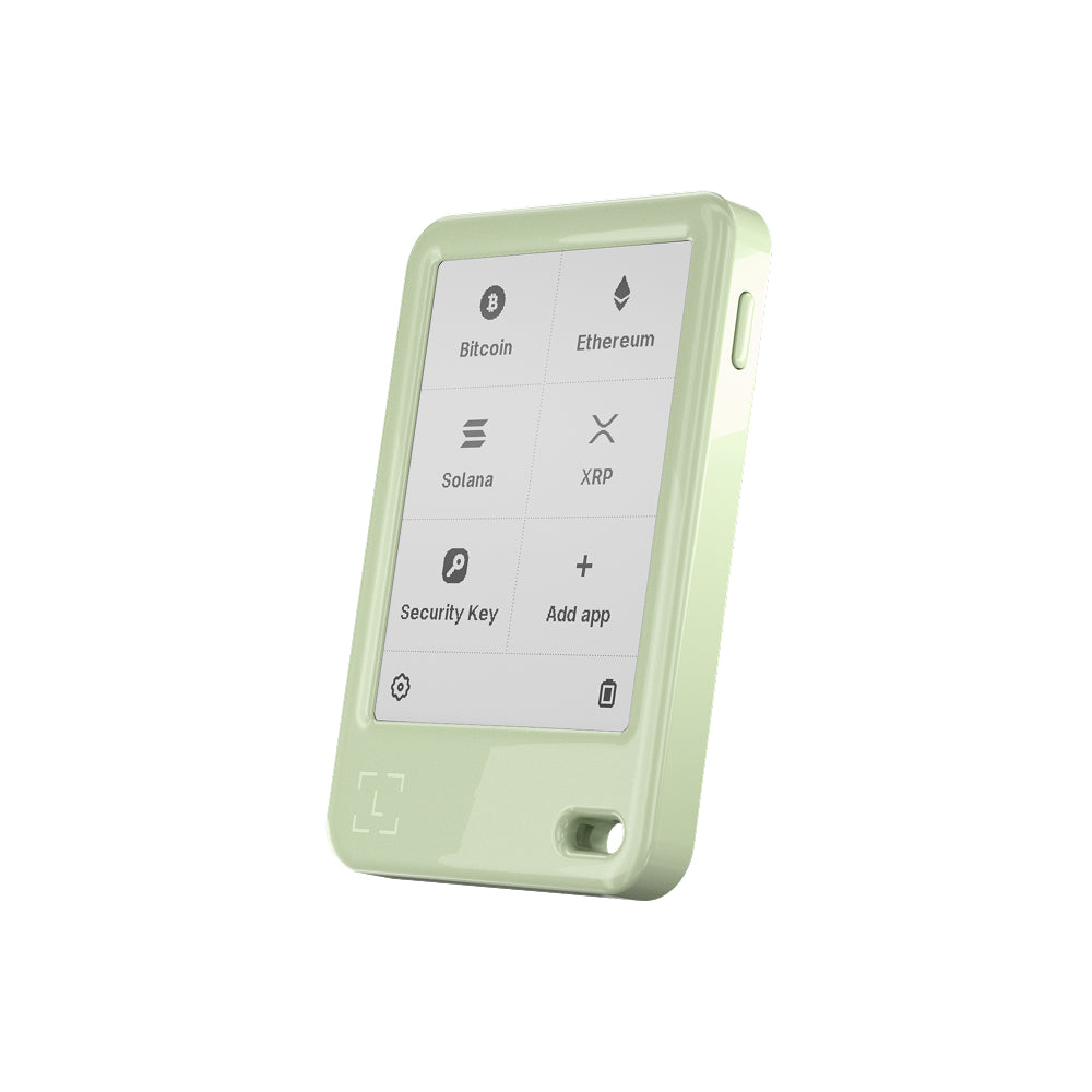 Ledger Nano Gen5 Crypto Hardware Wallet with Recovery Key – Matcha Green | E Ink Touchscreen, Secure Element, USB-C, Bluetooth & NFC
