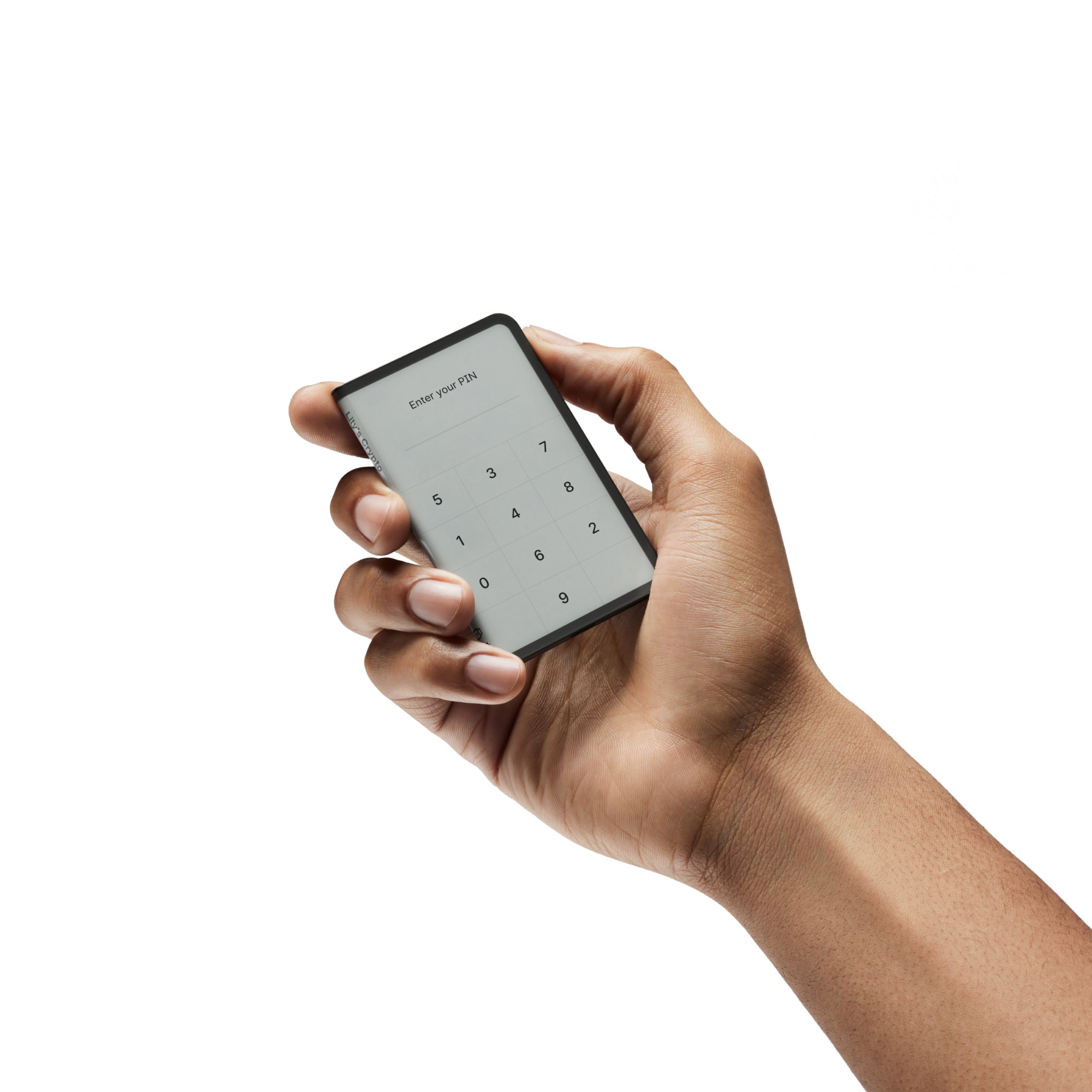 محفظة ليدجر ستاكس للعملات الرقمية بشاشة لمس وشحن لاسلكي - أسود