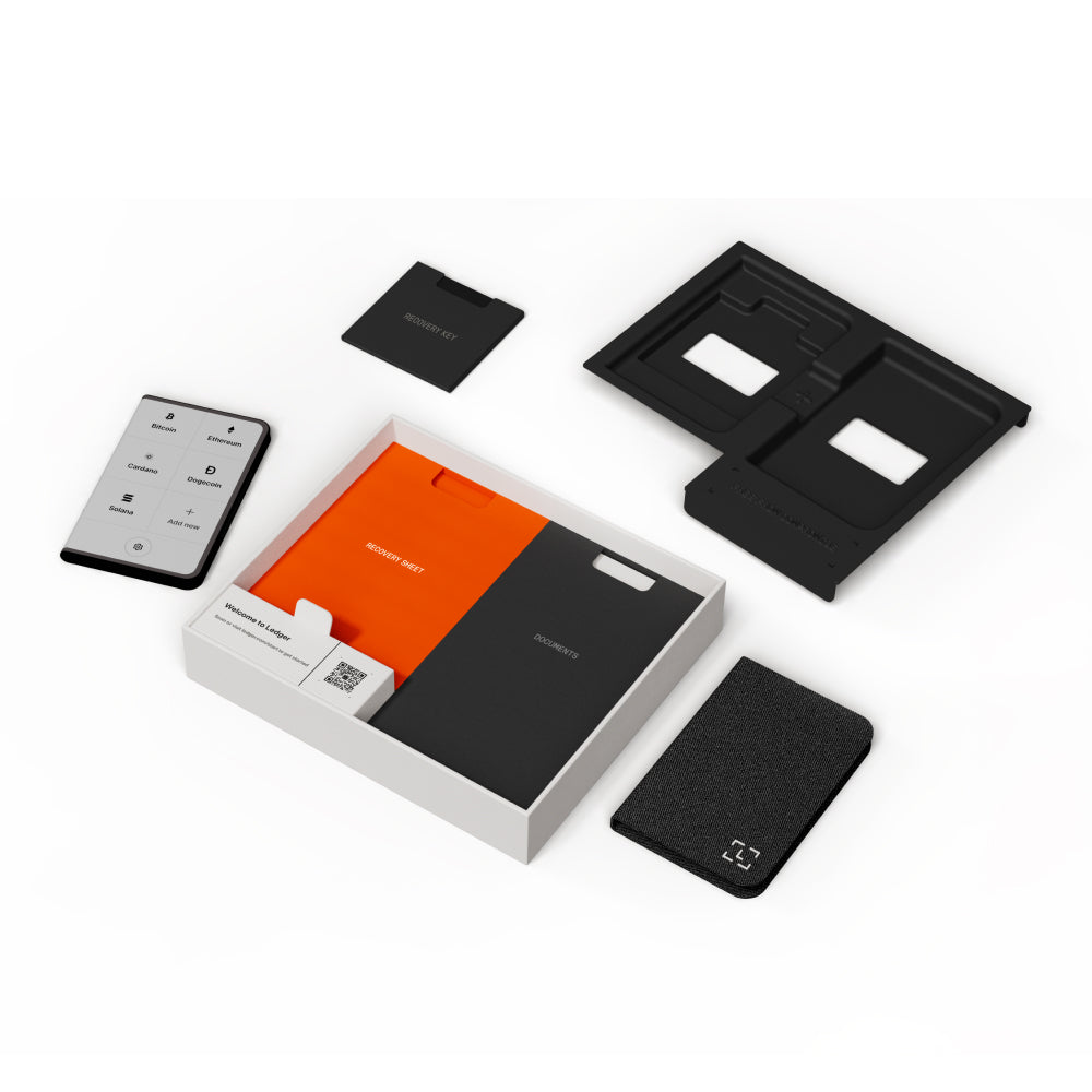 LEDGER Stax Hardware Wallet 3.7" Curved TouchScreen with Recovery Key