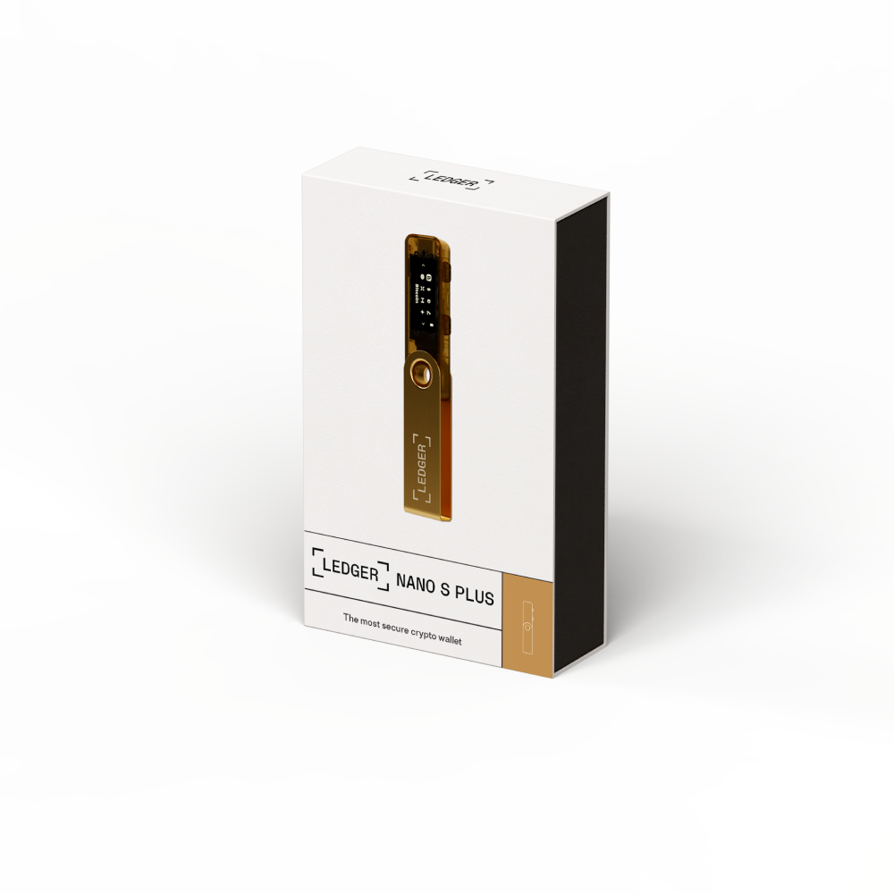 LEDGER Nano S Plus Crypto Wallet Gold