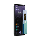 Ledger Nano X Hardware Wallet| Safest Crypto & NFT Cold Storage, Big Screen + Wireless Bluetooth & Type-C Connectivity, 5000+ Coins Supported, for iOS & Android, MacOS & Windows - Pastel Green