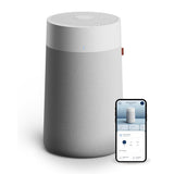 BLUEAIR Blue Max 3450i | Hi-Performance Air Purifier, 3-Stage Filtration, Collects Dust, Gas, Pet Hair, VOCs, Washable Fabric Pre-Filter, for Home/Office – Up to 540 sqf Room size - White Grey