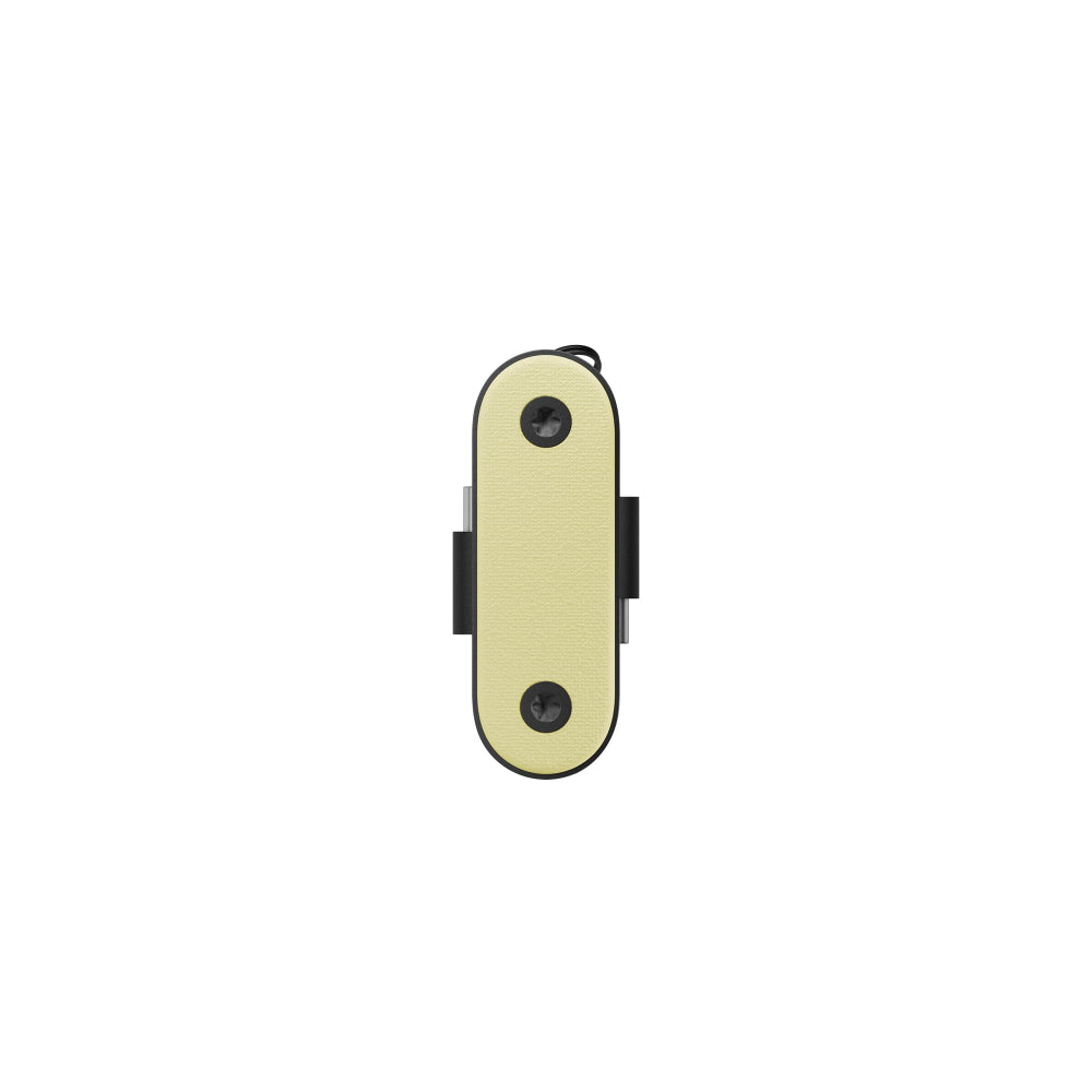 Native Union Pocket USB-C to USB-C Cable| 6.5in/17cm Portable USB-C Charging Cable and Keychain, Versatile Heavy Duty Design, w/ Cable Management, Eco-Friendly Recycled Material - Lemon