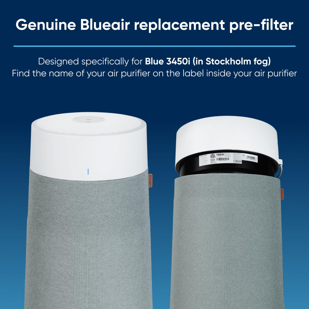 BLUEAIR Pre-filter| Genuine Prefilter Fabric Cover for Blue Max 3450i Air Purifier, Easy to Clean and Washable - Beige