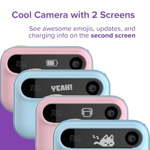 myFirst Camera Insta 20 Bundle - Instant Print Digital Camera for Kids with 16MP Photos 1080P, 4-12 Years Old boy Gift Ideas, Thermal Printing No Ink, Support Micro SD Card (Cotton Candy Mix)