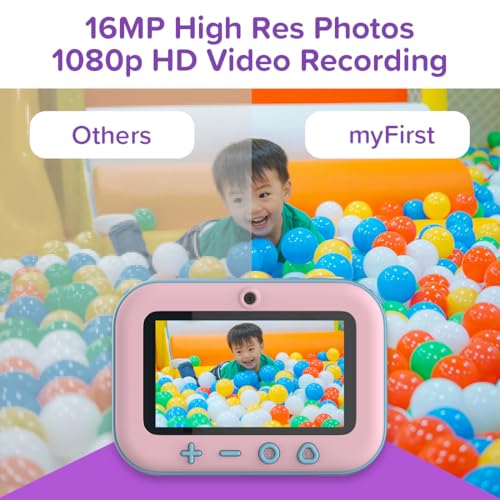 myFirst Camera Insta 20 Bundle - Instant Print Digital Camera for Kids with 16MP Photos 1080P, 4-12 Years Old boy Gift Ideas, Thermal Printing No Ink, Support Micro SD Card (Cotton Candy Mix)
