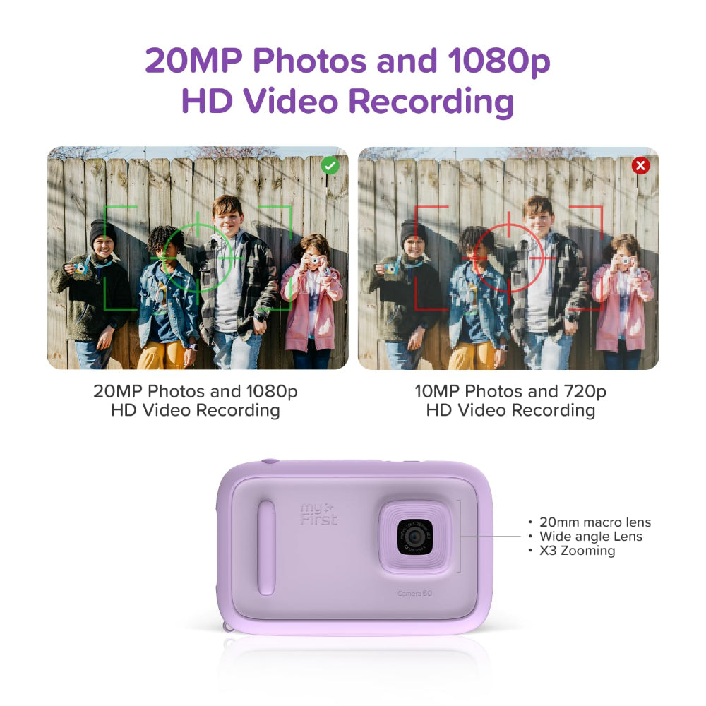 myFirst Kids Camera Camera 50 Purple