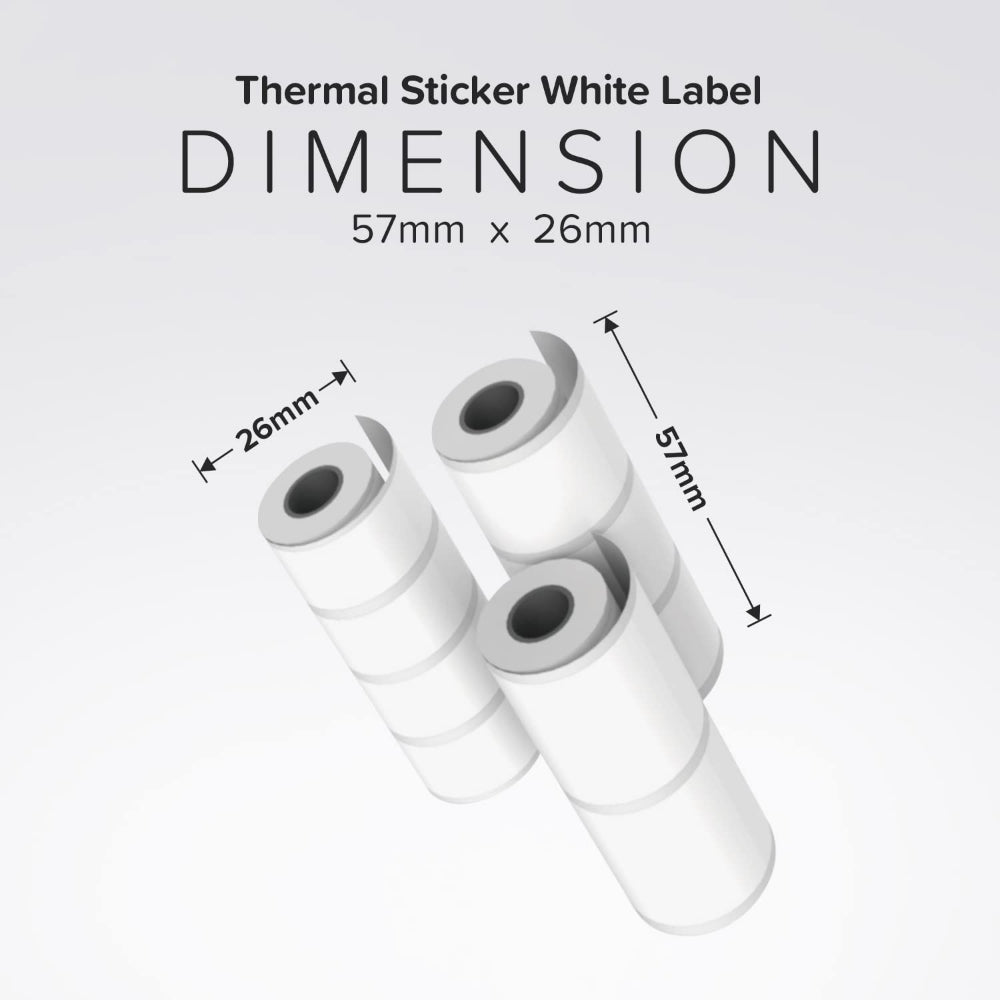 myFirst Camera Accessories Thermal Sticker White Label Name Stickers Instawi