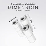 myFirst Camera Accessories Thermal Sticker White Label Name Stickers Instawi