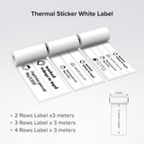 myFirst Camera Accessories Thermal Sticker White Label Name Stickers Instawi