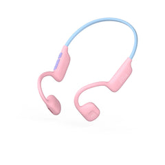 myFirst AirWaves Wireless Headphones| Kids Volume Safe Air Conduction Bluetooth Headphones, Ultra LightWeight, IPX5, 14 Hrs Playtime - Pink