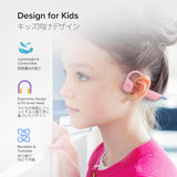 myFirst AirWaves Wireless Headphones| Kids Volume Safe Air Conduction Bluetooth Headphones, Ultra LightWeight, IPX5, 14 Hrs Playtime - Pink