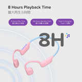 myFirst AirWaves Wireless Headphones| Kids Volume Safe Air Conduction Bluetooth Headphones, Ultra LightWeight, IPX5, 14 Hrs Playtime - Pink