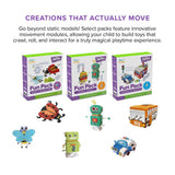 myFirst Fun Pack 3dPen Make PCL Filaments for 3D Printing Pen – Educational Kids' STEAM Activities with Stencil Book, 3D Motion Figures (Robot World)