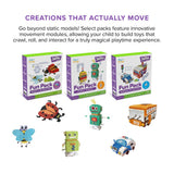 myFirst Fun Pack 3dPen Make PCL Filaments for 3D Printing Pen – Educational Kids' STEAM Activities with Stencil Book, 3D Motion Figures (Wheels in Motion)