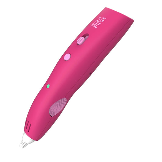 myFirst 3D Pen Make| Child Safe 3D Pen Starter Kit, Fast Solidification Low Temperature PCL Filaments, Rechargeable Battery, Wireless Operation, with 9 Color Filaments - Red
