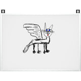 myFirst Sketch Board Pro Paperless Drawing Tablet for Kids – Pressure-Sensitive LCD Writing & Drawing Board, Large Sketch Area, One-Key & Partial Erase, Lock Switch & Portable with Case – Creative Art Pad - Black