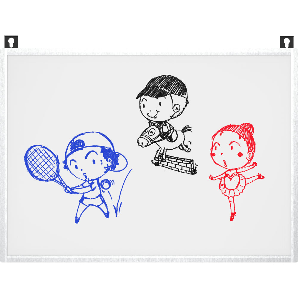 myFirst Sketch Board Pro Paperless Drawing Tablet for Kids – Pressure-Sensitive LCD Writing & Drawing Board, Large Sketch Area, One-Key & Partial Erase, Lock Switch & Portable with Case – Creative Art Pad - Black