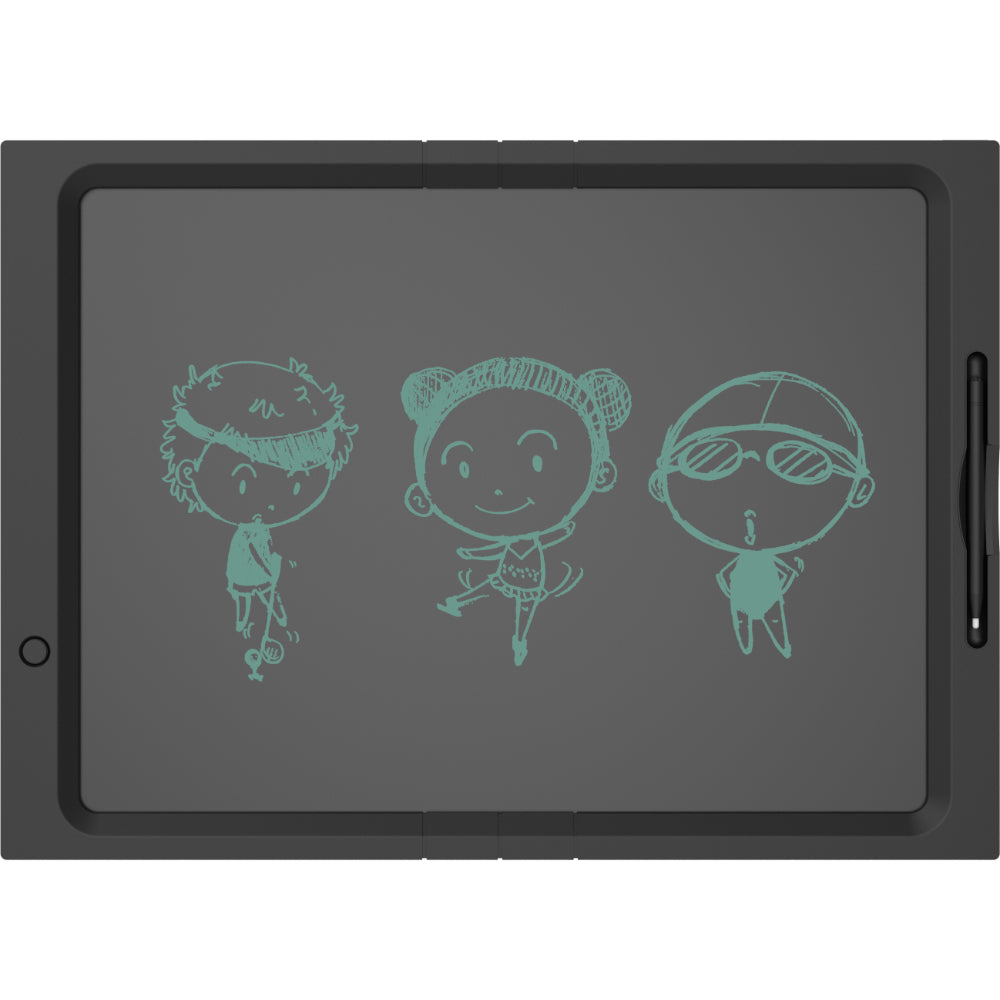 myFirst Sketch Board Pro Paperless Drawing Tablet for Kids – Pressure-Sensitive LCD Writing & Drawing Board, Large Sketch Area, One-Key & Partial Erase, Lock Switch & Portable with Case – Creative Art Pad - Black
