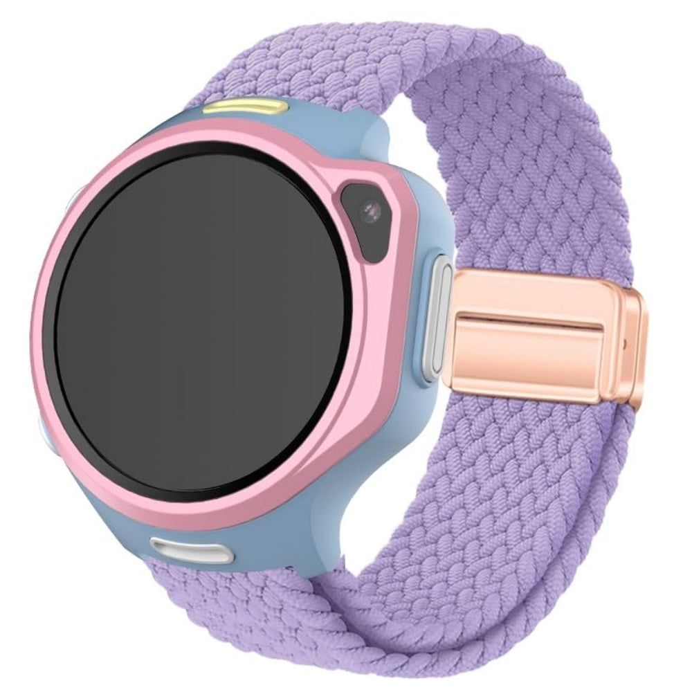 سوار ساعة محبوك من ماي فيرست، مناسب لهواتف S3/S3 بلس/R2، مقاس 20 مم، لون بنفسجي فاتح