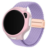 سوار ساعة محبوك من ماي فيرست، مناسب لهواتف S3/S3 بلس/R2، مقاس 20 مم، لون بنفسجي فاتح