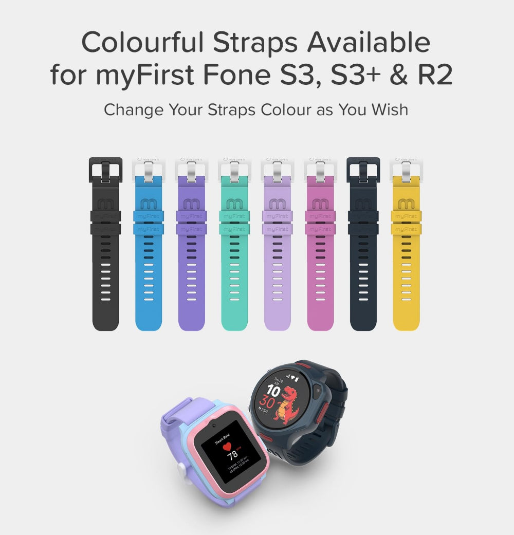 ملحقات ساعة ماي فيرست، سوار ساعة لهاتف S3/S3 بلس/R2، لون أزرق فضائي