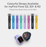 ملحقات ساعة ماي فيرست، سوار ساعة لهاتف S3/S3 بلس/R2، لون أزرق فضائي