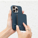 Native Union (RE) Classic Power Bank 5000mAh| Slim Magnetic Power Bank, Fast 15W Qi2 Wireless Charging, Leather Finish, for Apple iPhone 16/15/14/13/12 Pro/Pro Max/Plus MagSafe Compatible - Navy