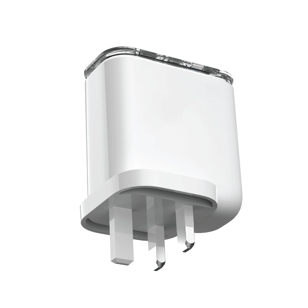 MOMAX 1 CHARGE FLOW PD 80W GAN Wall Charger 3 Ports - UK - Transparent White (Copy)