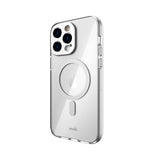 MOSHI iPhone 14 Pro - iGLAZE Case with MagSafe & Cam Cover - Silver
