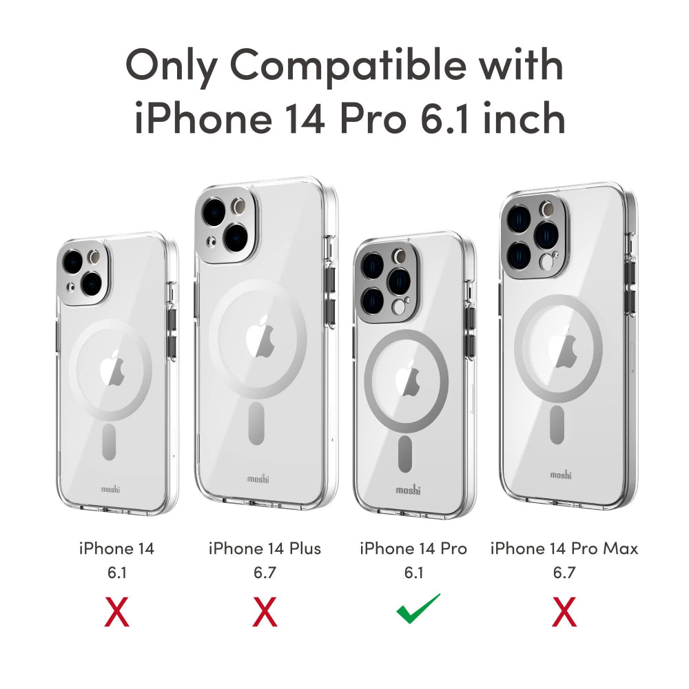 MOSHI iPhone 14 Pro - iGLAZE Case with MagSafe & Cam Cover - Gold