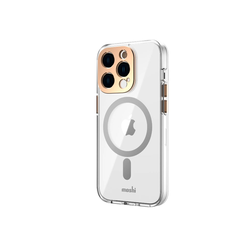 [OPEN BOX] MOSHI iPhone 14 Pro - iGLAZE Case with MagSafe &amp; Cam Cover - Gold