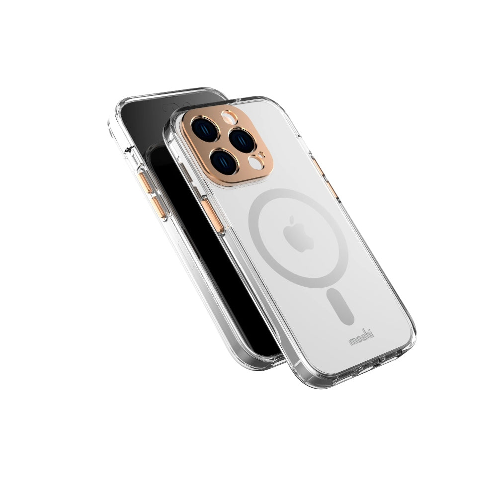 [OPEN BOX] MOSHI iPhone 14 Pro - iGLAZE Case with MagSafe &amp; Cam Cover - Gold