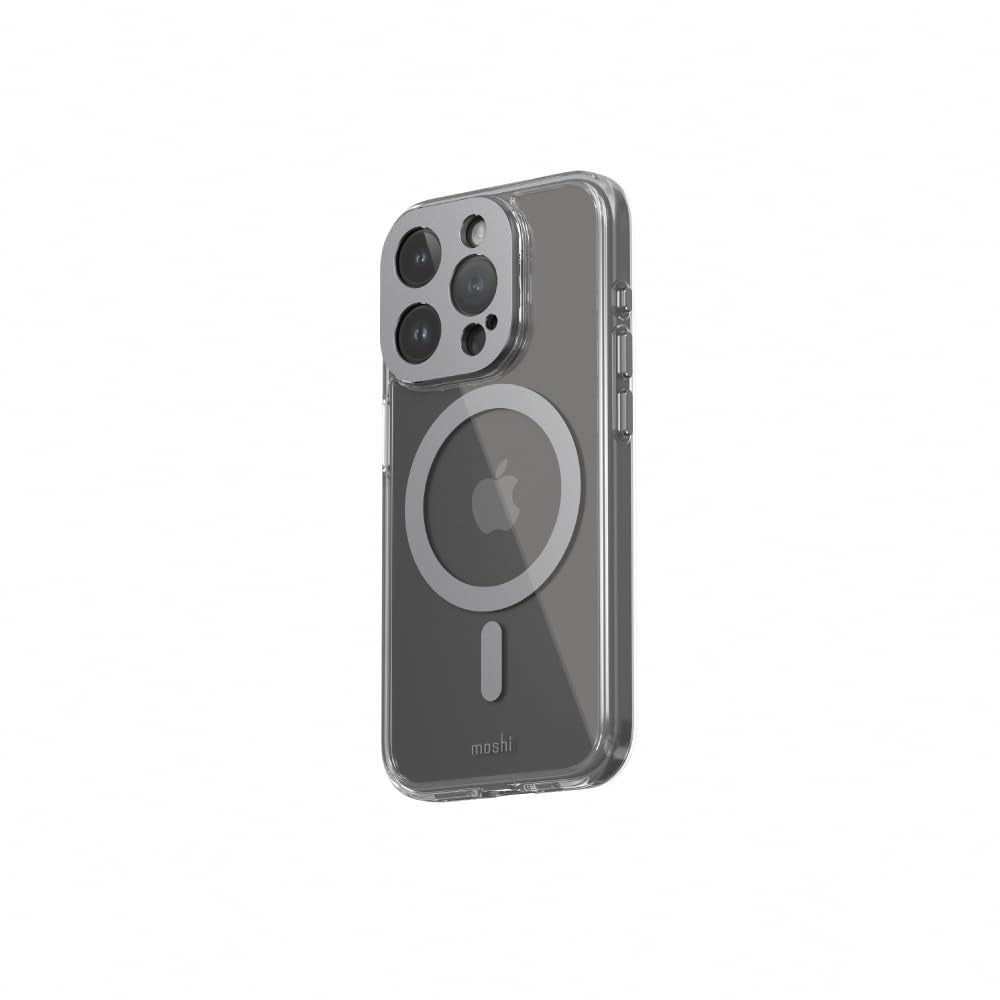 MOSHI iGlaze iPhone 15 Pro 2023 Case - MagSafe Compatible - Dark Gray