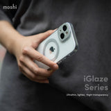 MOSHI iGlaze iPhone 15 Pro 2023 Case - MagSafe Compatible - Dark Gray