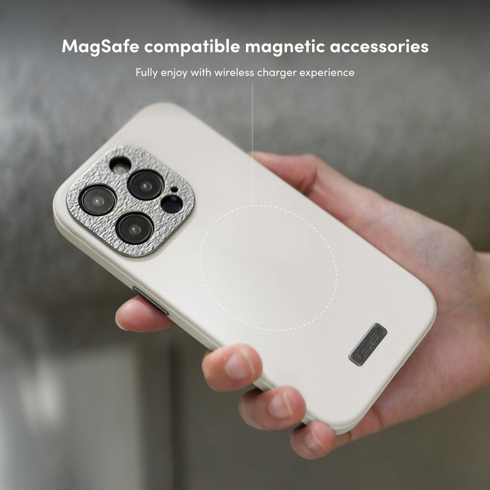 MOSHI Napa iPhone 15 Pro 2023 Case - MagSafe Compatible - Brown