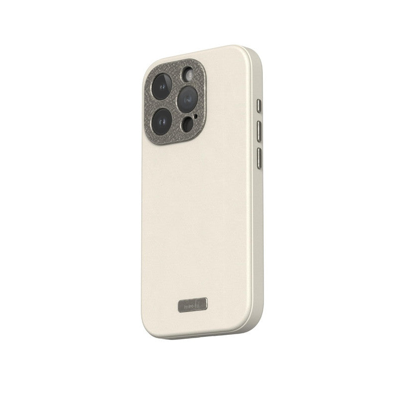 جراب MOSHI Napa لهاتف iPhone 15 Pro 2023 - متوافق مع MagSafe - بيج