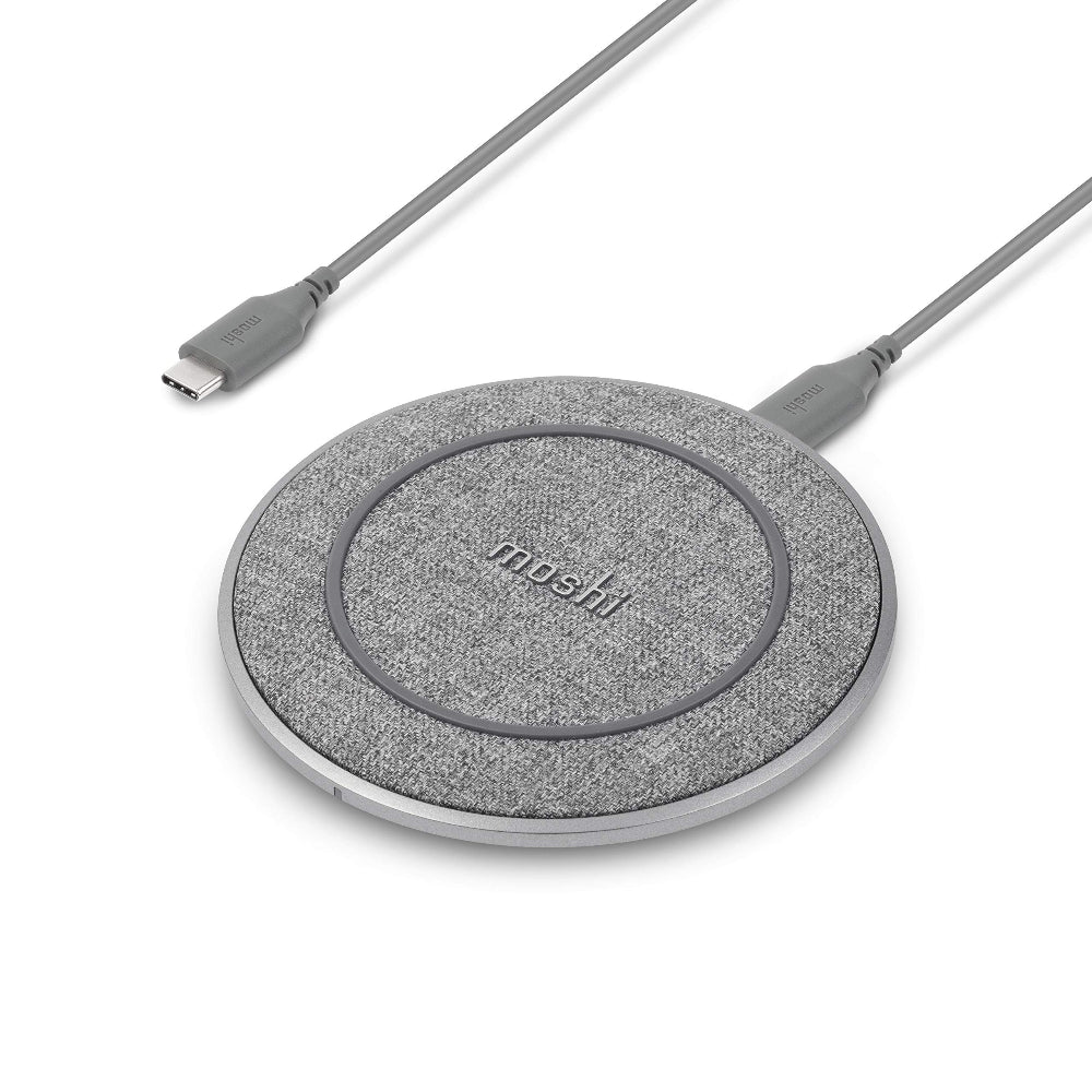 Moshi - Otto Q Wireless Charger Pad, Qi Certified Wireless Charger with Anti-Slip Rubber Base