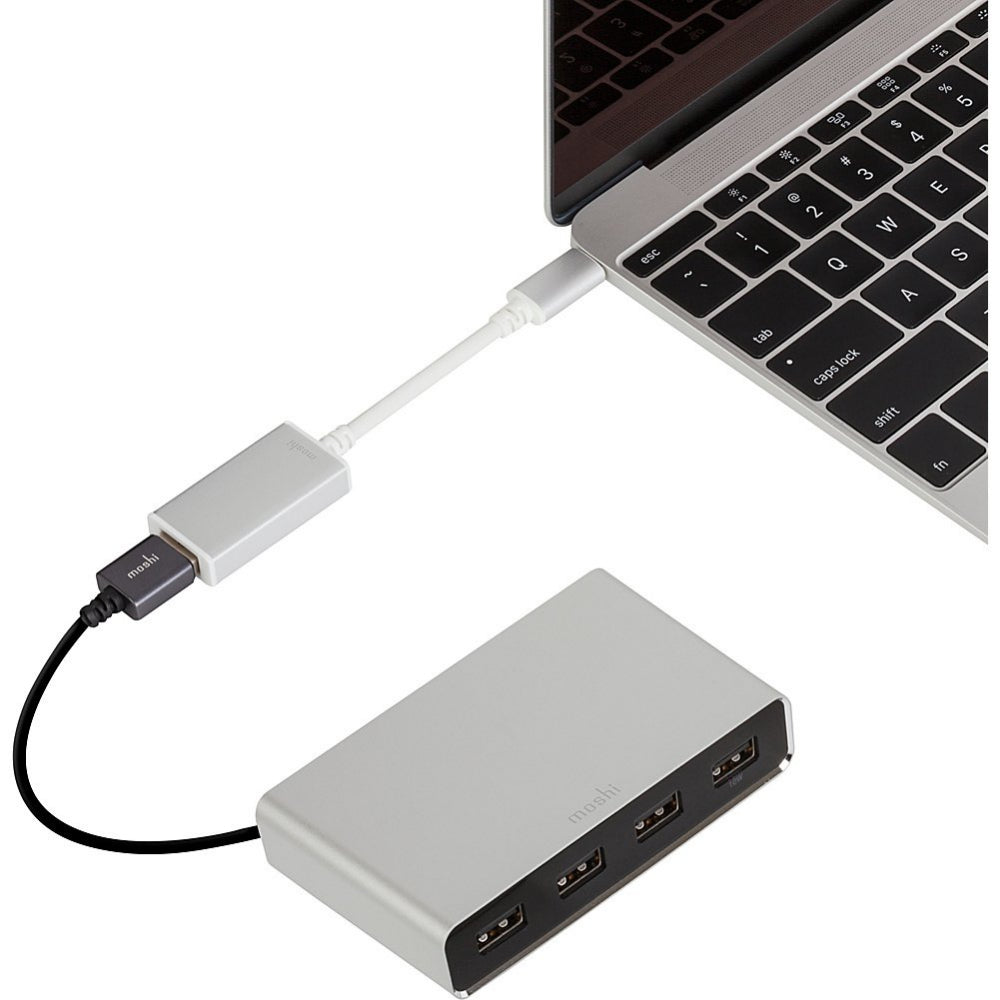 Moshi - USB-C To USB Adapter Silver