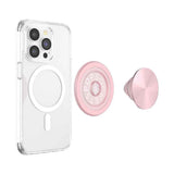 PopSockets MagSafe PopGrip Metallic| Magnetic Phone Grip & Stand, Strong Magnet, for iPhone 15/14/13/12 & MagSafe Cases, Included Adapter Ring for non-MagSafe Phones & Cases - Pinky (Copy)