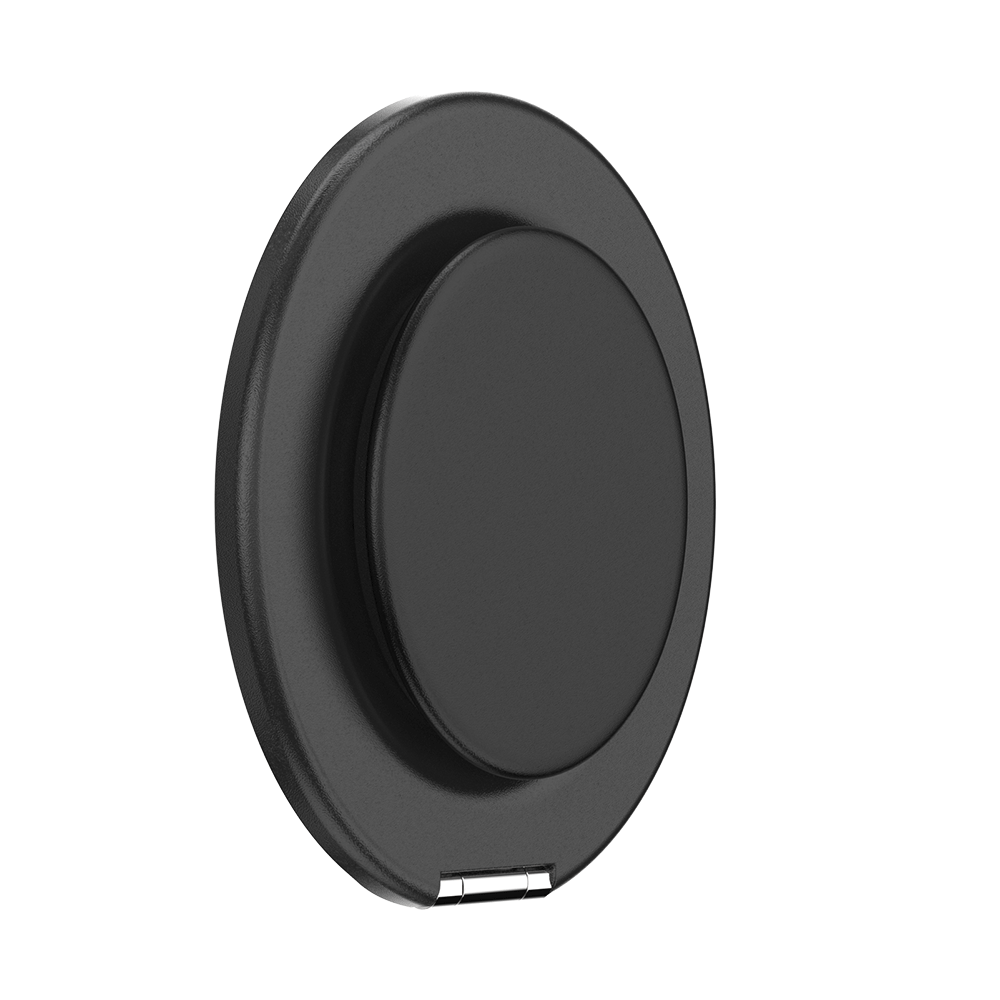 PopSockets MagSafe Kick-Out Grip & Stand| Magnetic Pop-up Phone Grip, Stable Stand, 360° Rotation, for iPhone 17/16/15/14/13/12, Included Adapter Ring for non-MagSafe Phones & Cases - Black