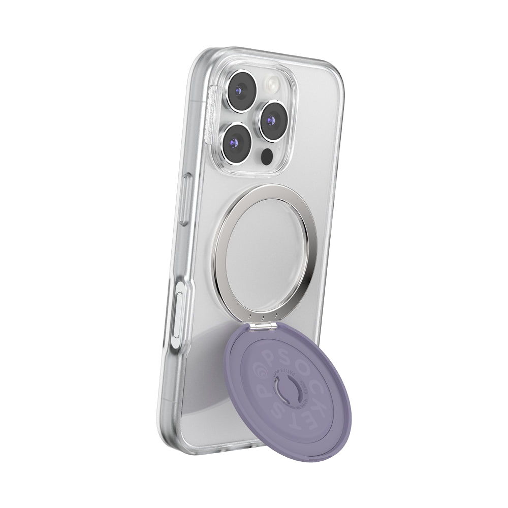 PopSockets MagSafe Kick-Out Grip & Stand| Magnetic Pop-up Phone Grip, Stable Stand, 360° Rotation, for iPhone 17/16/15/14/13/12, Included Adapter Ring for non-MagSafe Phones & Cases - Dusk